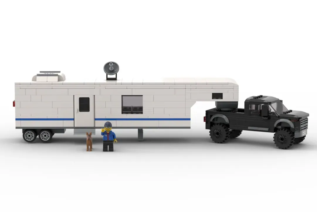 Lego car and discount camper