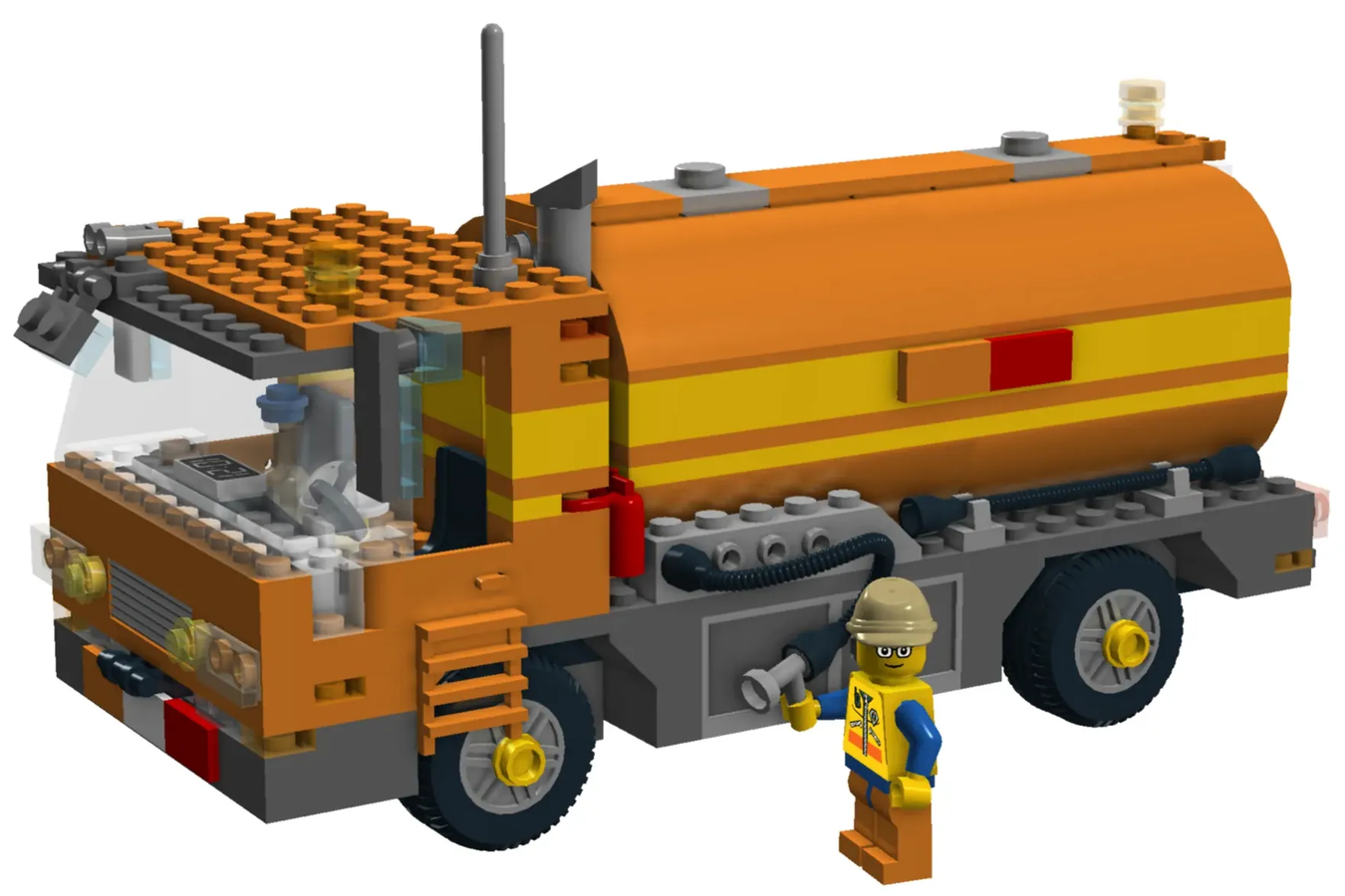 LEGO IDEAS - Fuel Tanker Truck / Road Construction