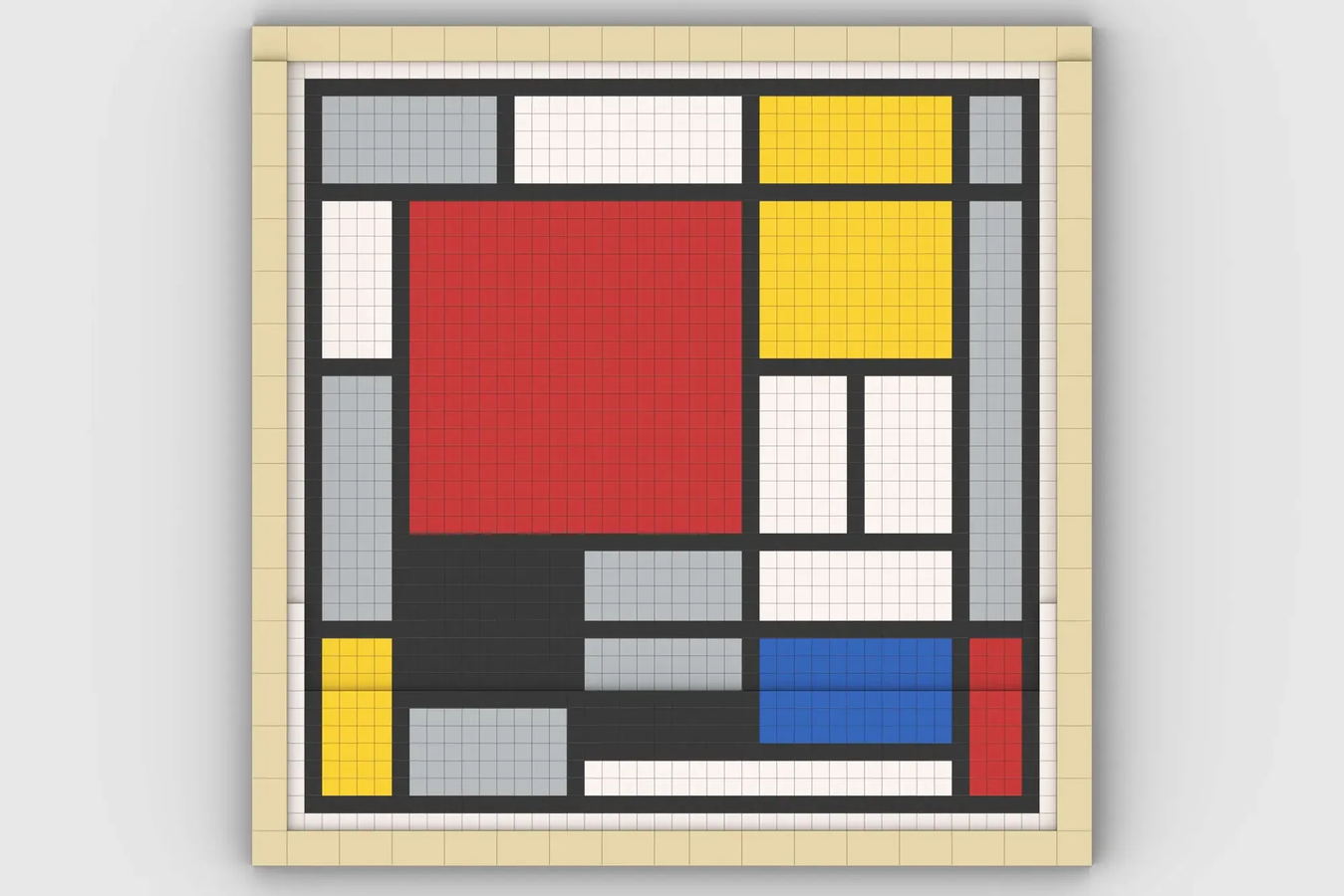 LEGO IDEAS - Composition With Large Red Plane, Yellow, Black, Grey, and ...