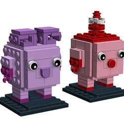 LEGO IDEAS - Kikoriki (Smeshariki). Wally and Rosa