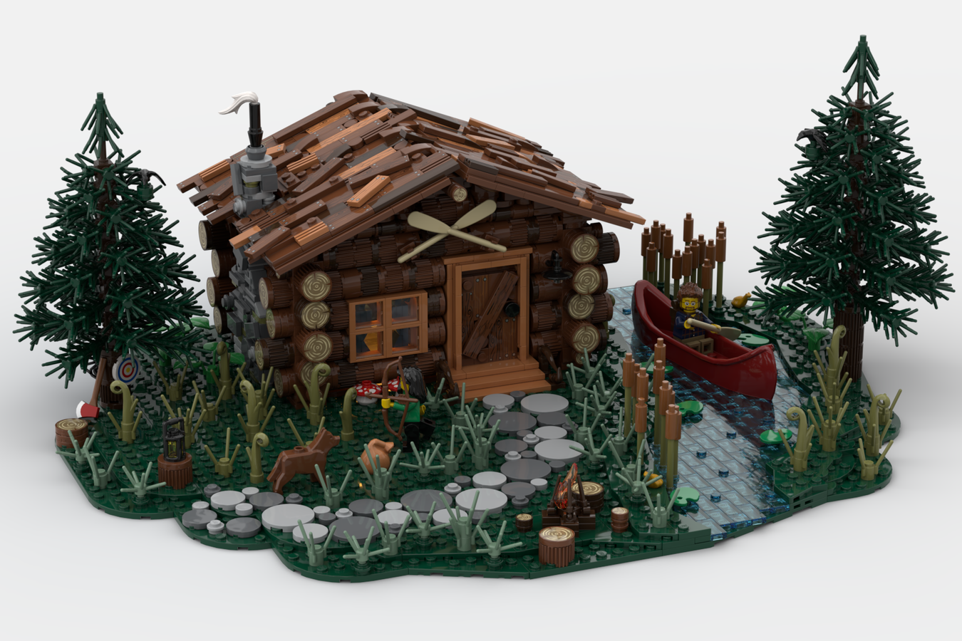 Lego sales log cabins