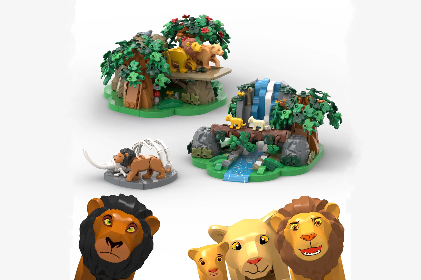 Lion king cheap lego set