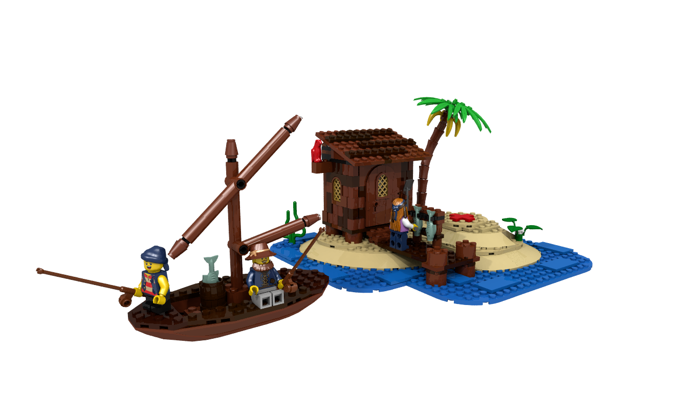 lego ideas fishing shack