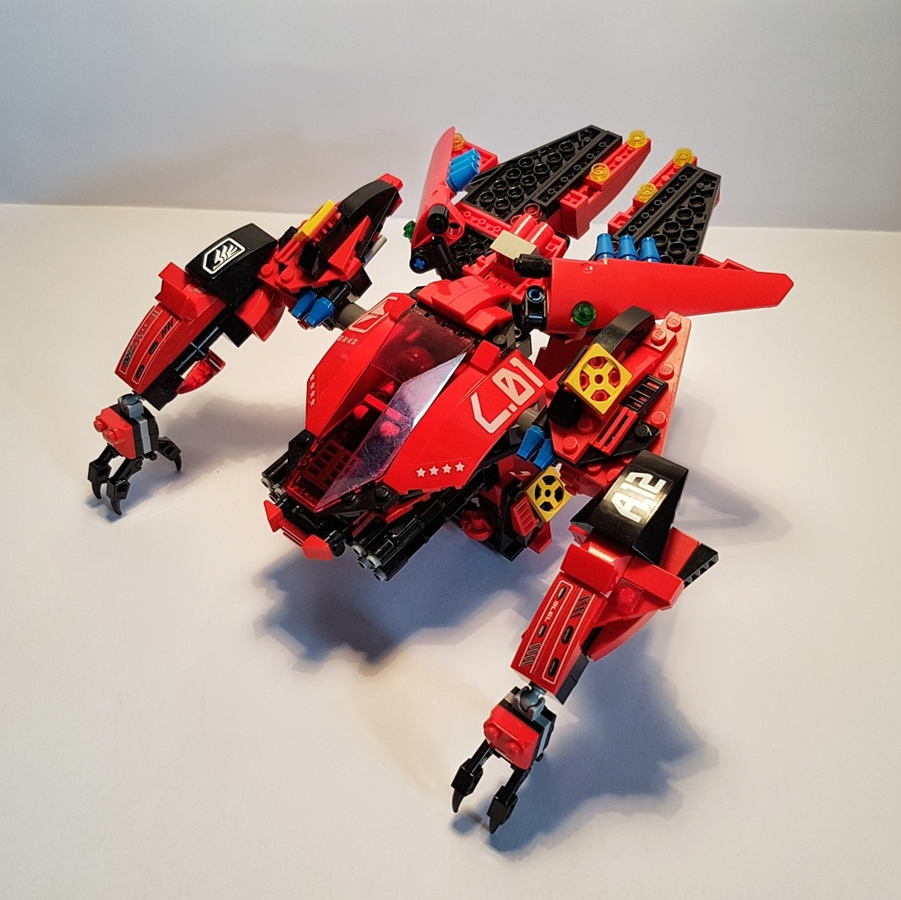 Lego red online mech