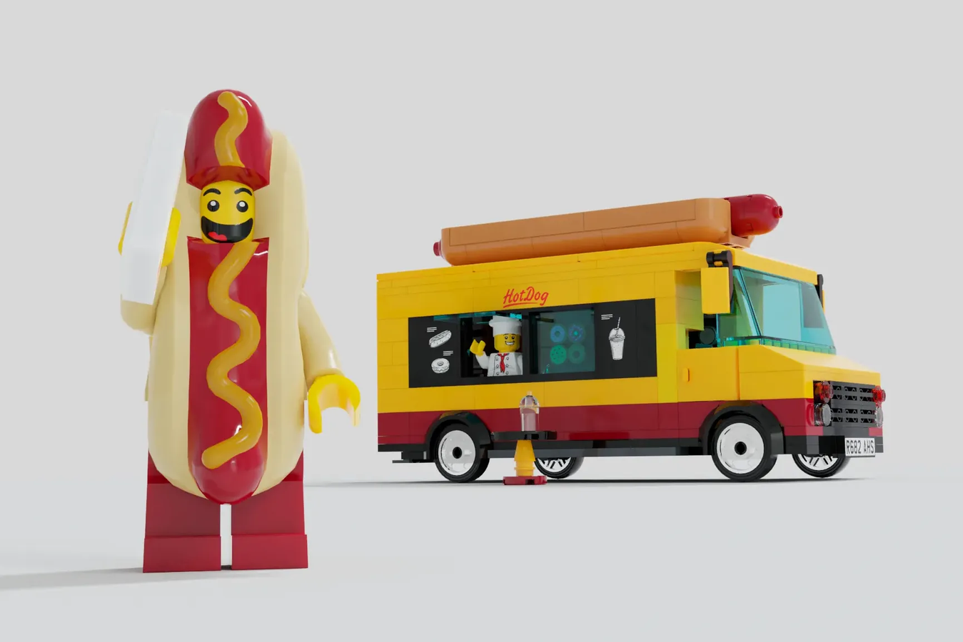 Lego store hot dog