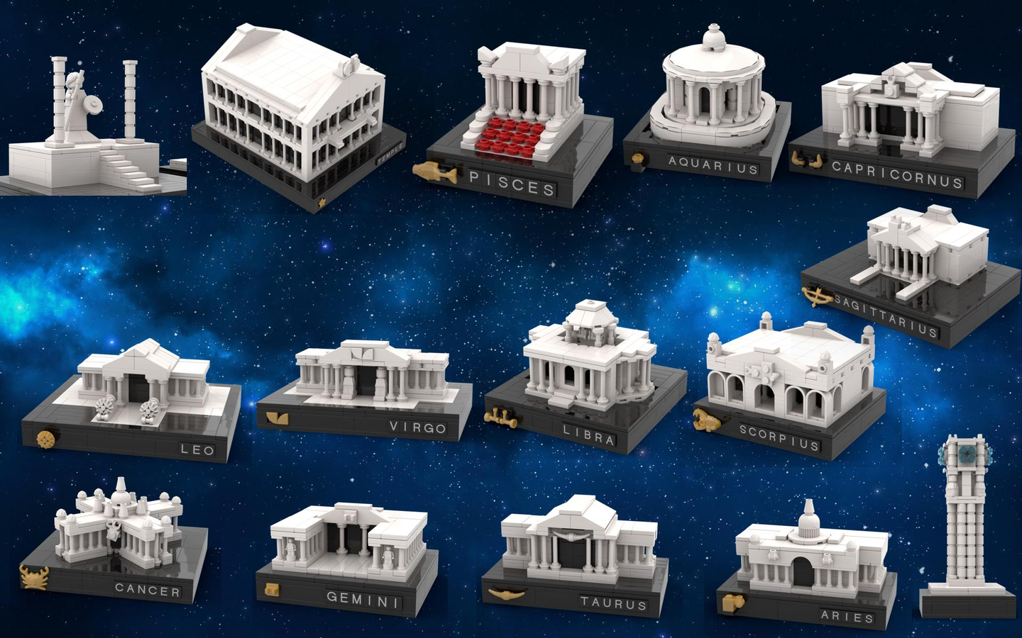 LEGO IDEAS - Saint Seiya Zodiac Gold Saints Houses Sanctuary