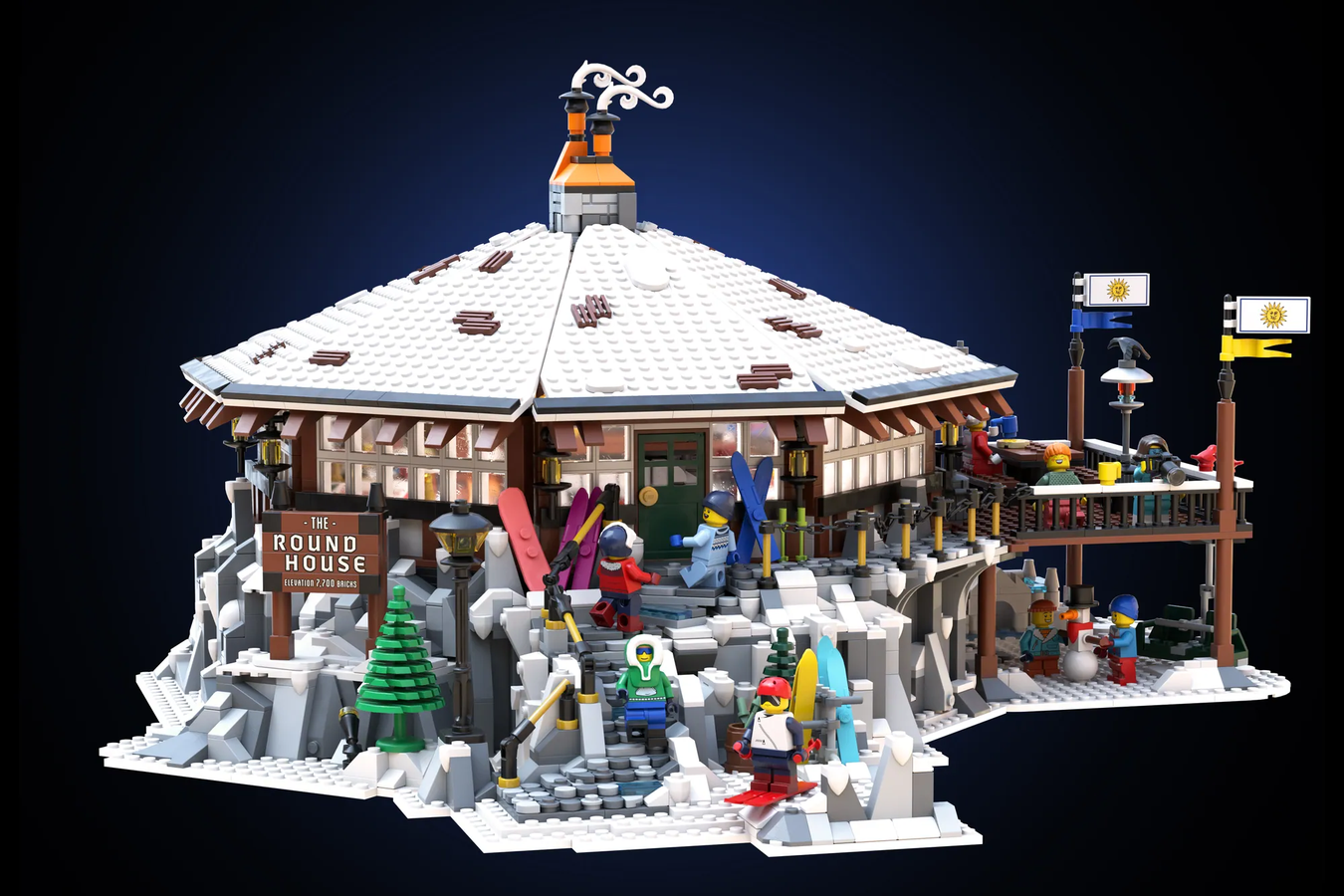 Ski store resort lego