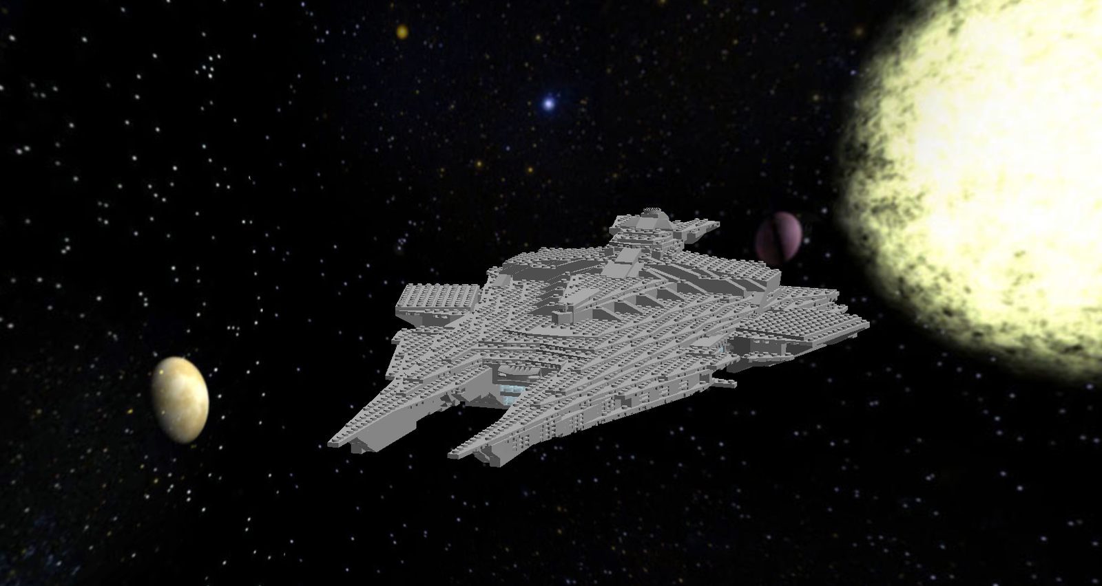 LEGO IDEAS Harrower ClassDreadnaught
