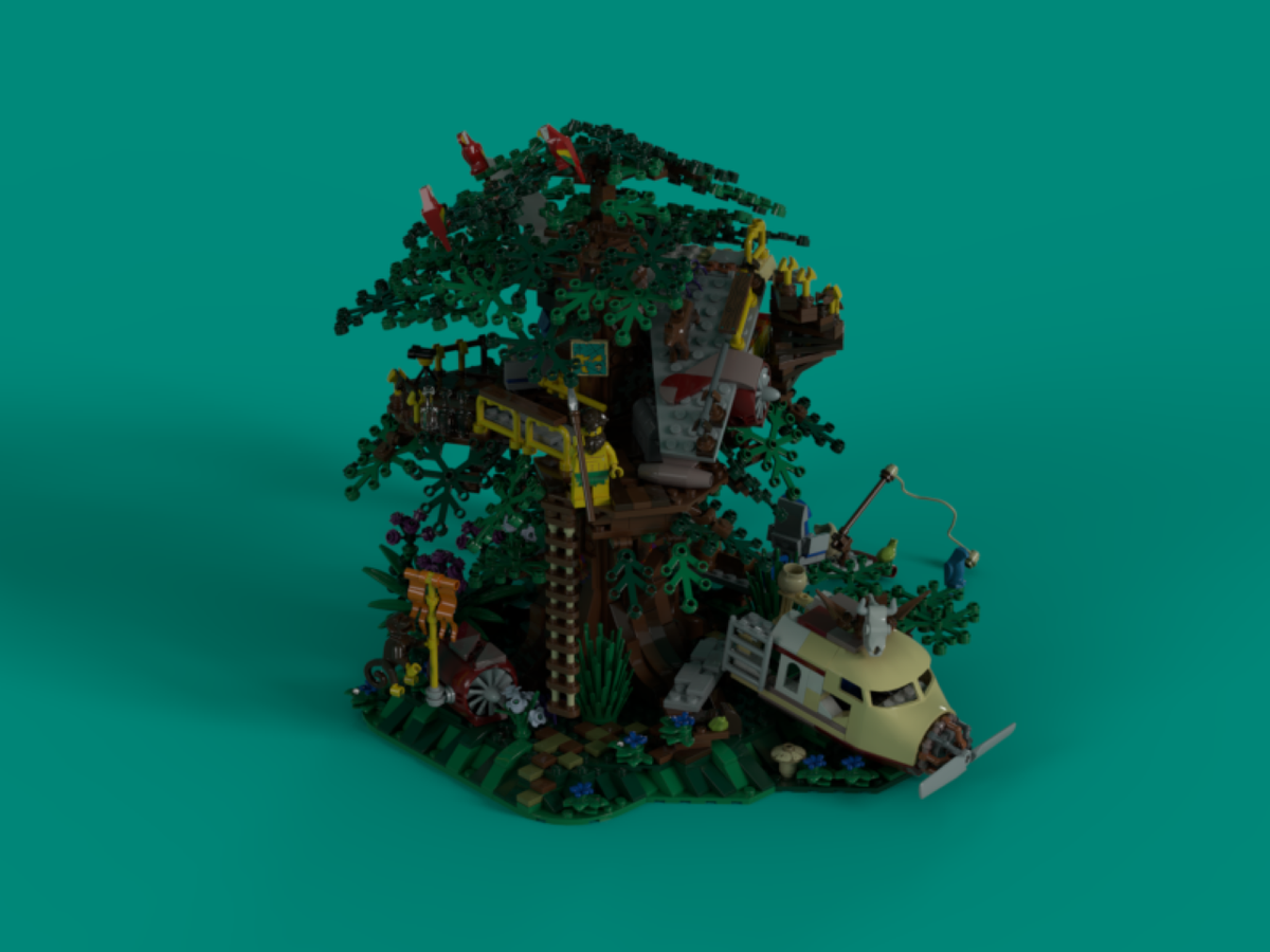 LEGO IDEAS Jungle Plane House