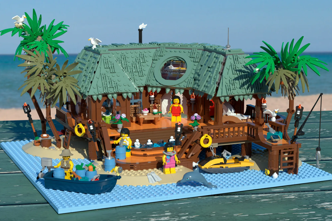 Lego tropical island sale