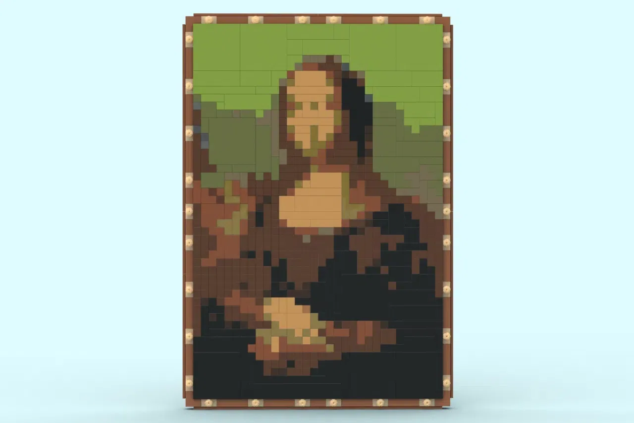 Mona lisa sales lego art