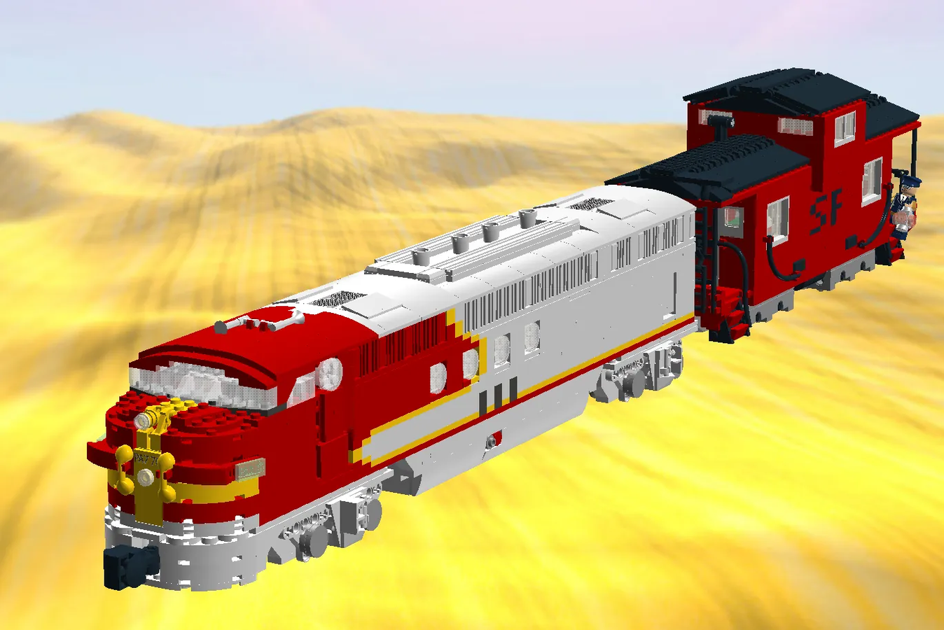 Lego cheap diesel locomotive