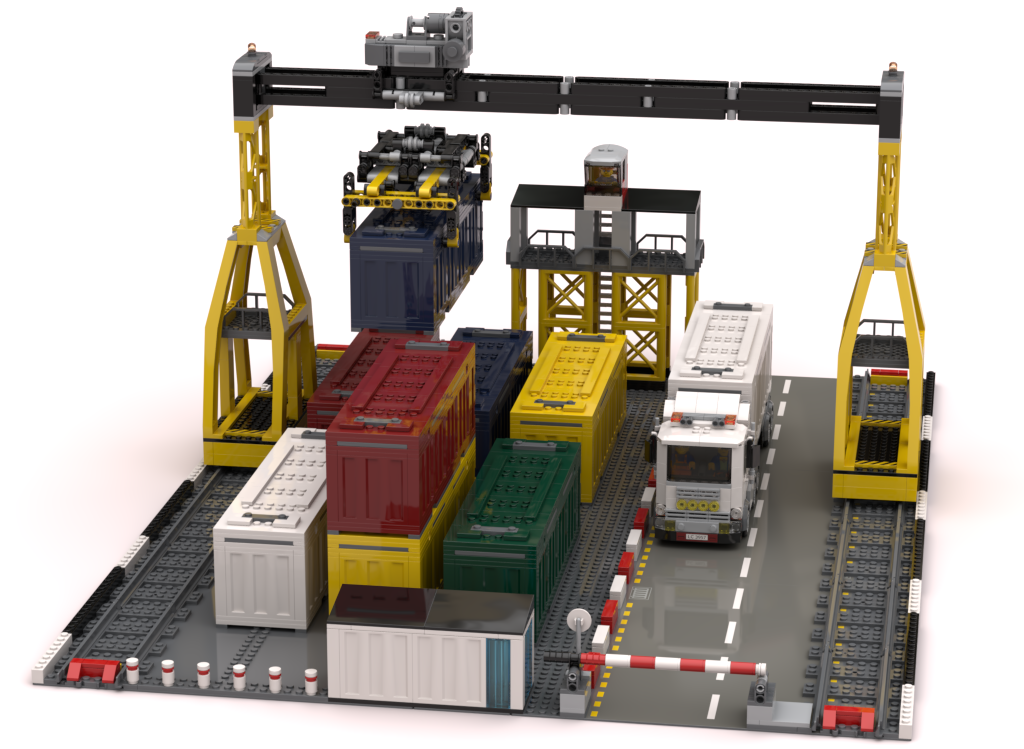 Lego shop container crane