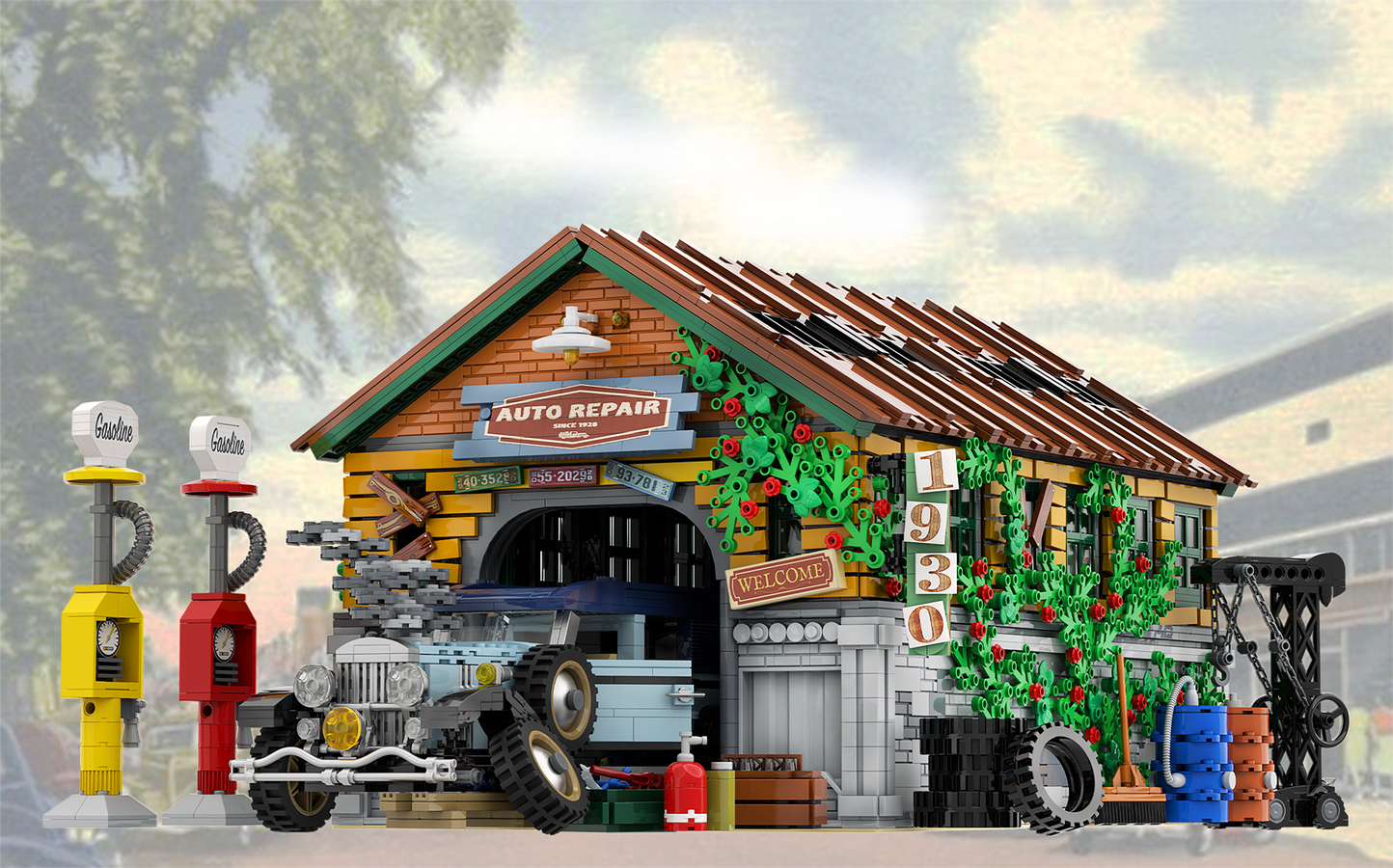 LEGO IDEAS - Auto Repair Garage 1930s