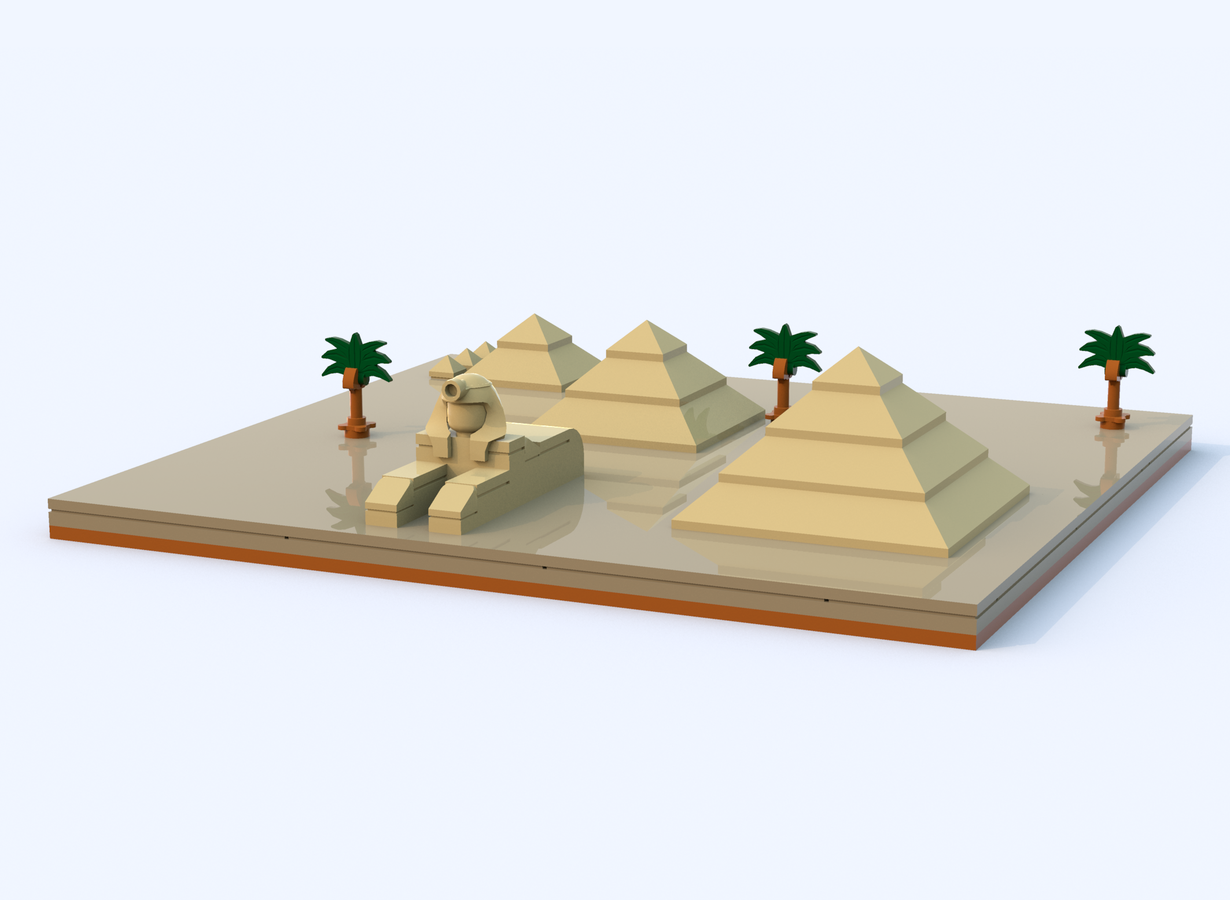 LEGO IDEAS - Pyramids of Giza and the Great Sphinx