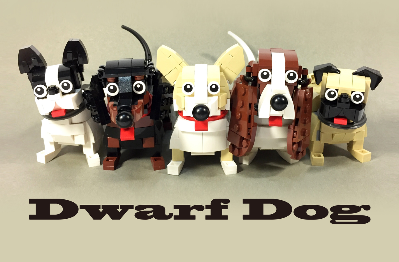 Mini lego dog new arrivals