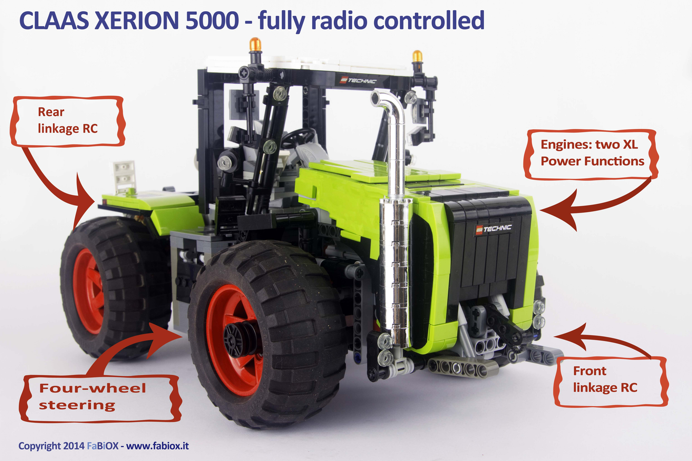 Lego technic claas xerion 5000 online tractor