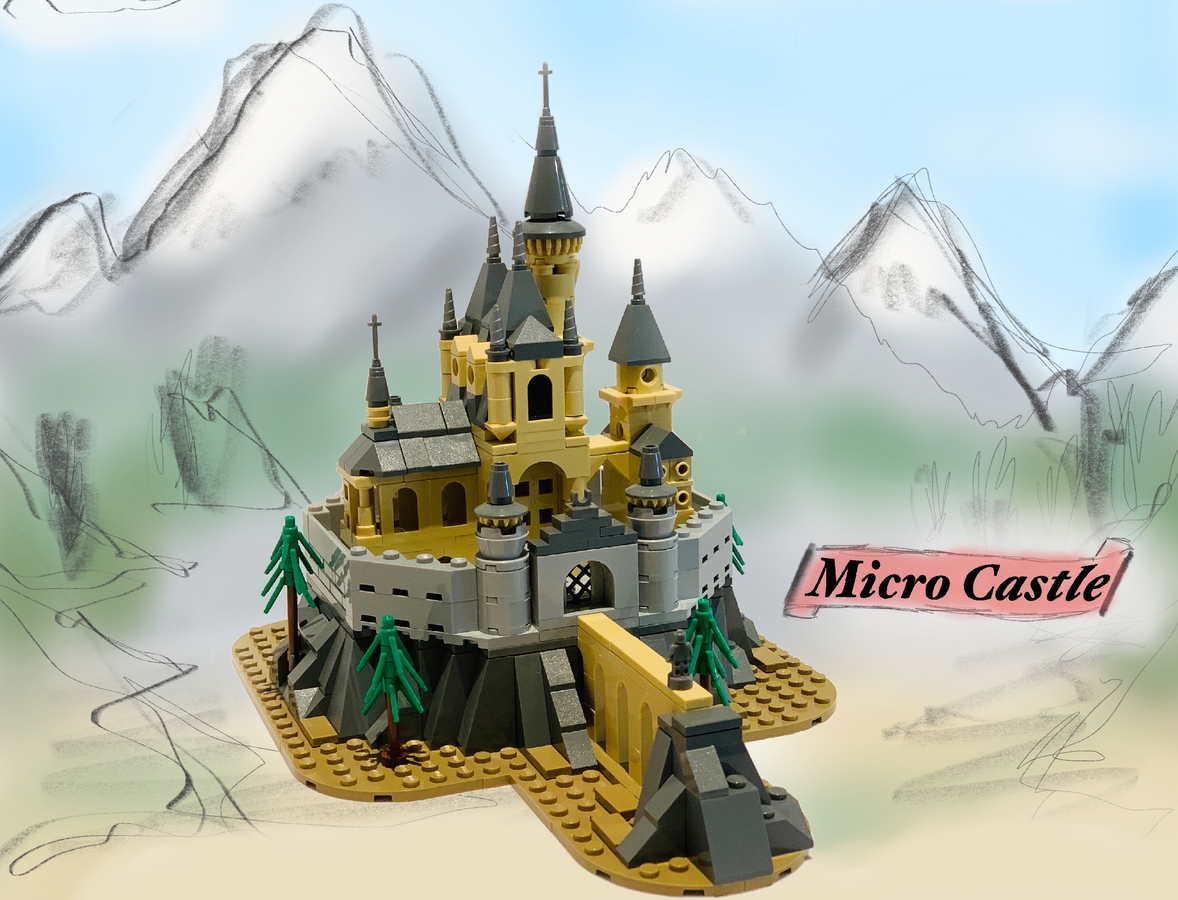 LEGO IDEAS Fantasy Castle micro scale