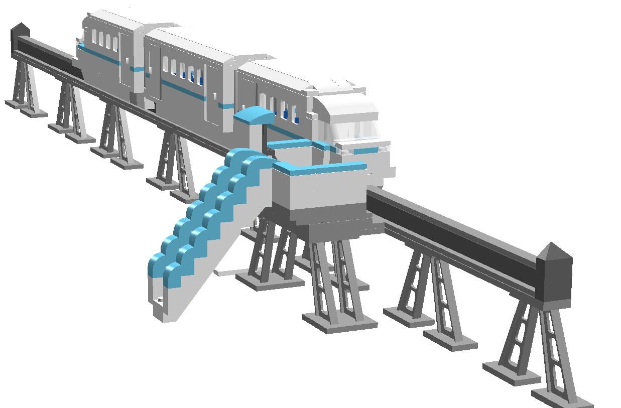 Lego maglev sales train