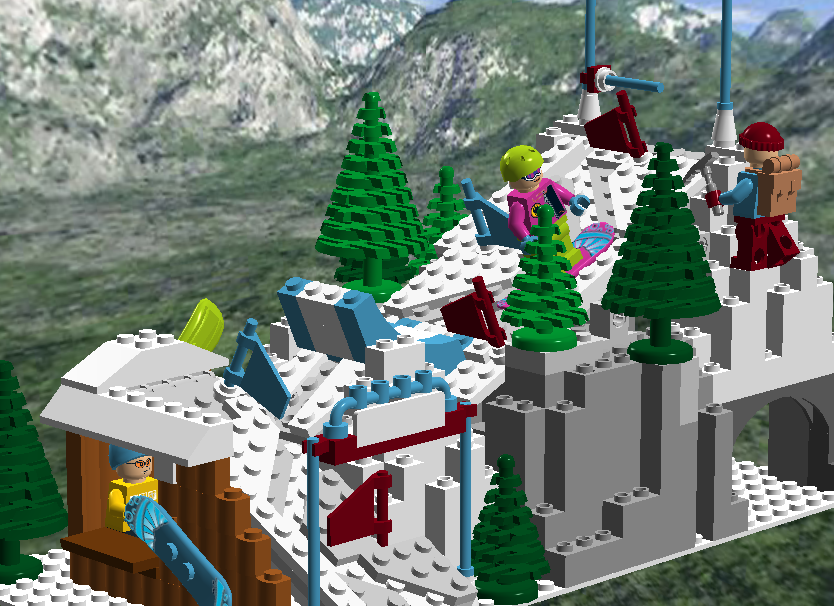 LEGO IDEAS Snowboard descent track