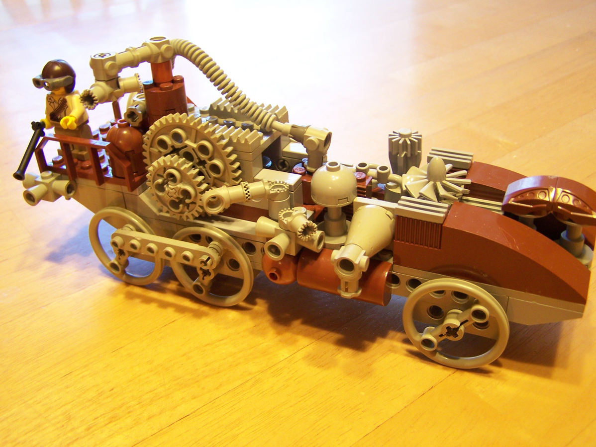 lego steampunk train