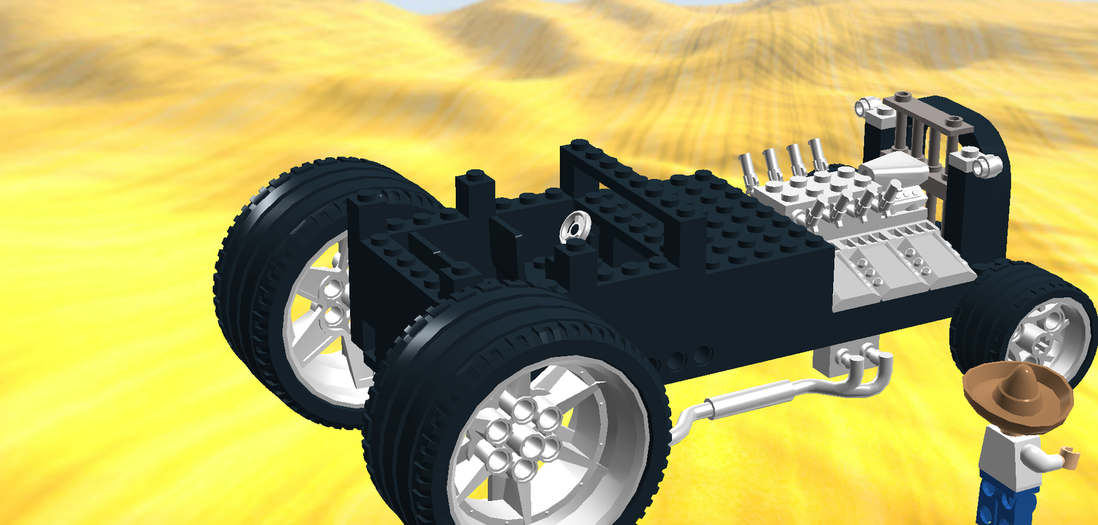 Lego hot rod online car