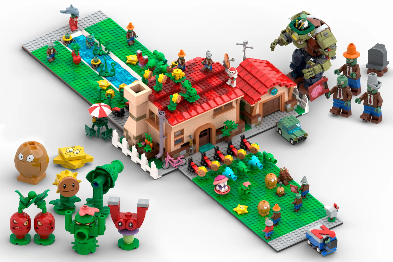 Pvz lego sets on sale