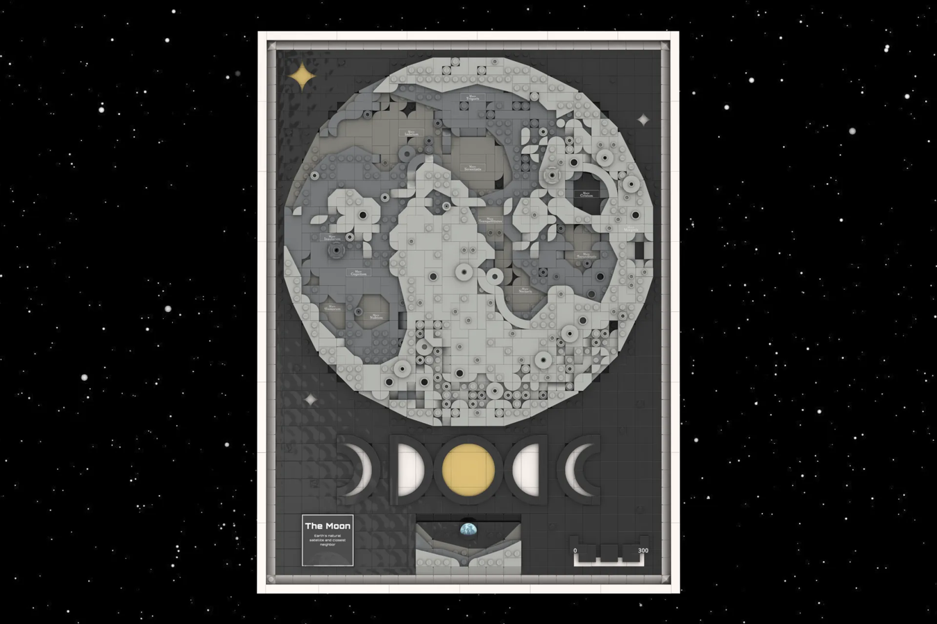 Earth's Moon Poster - Version E