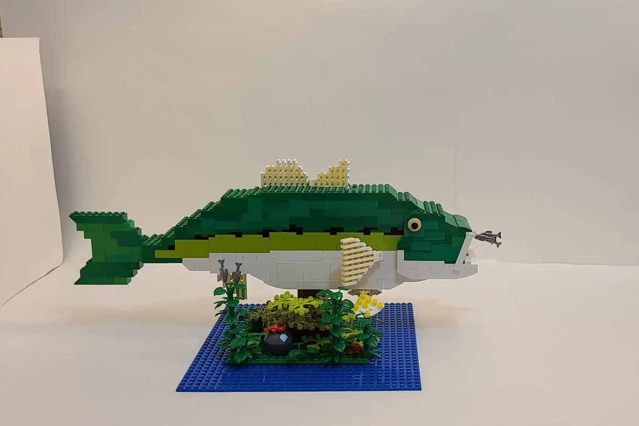 Bass best sale boat lego