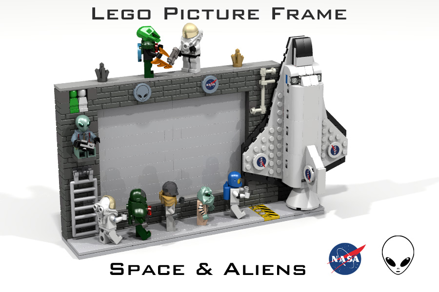 LEGO IDEAS The Lego Picture Frame featuring Space, Aliens and a