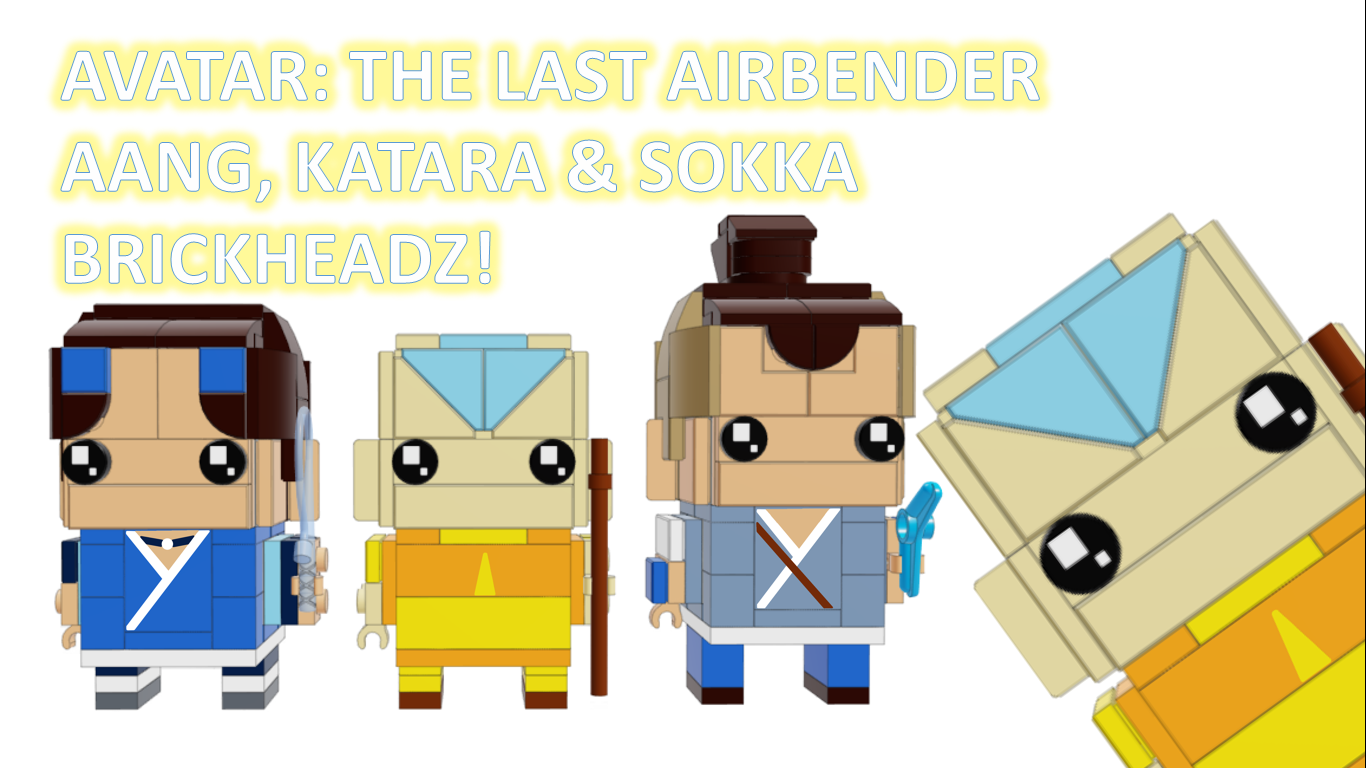 LEGO IDEAS - Avatar: The Last Airbender Aang, Katara and Sokka Brickheadz