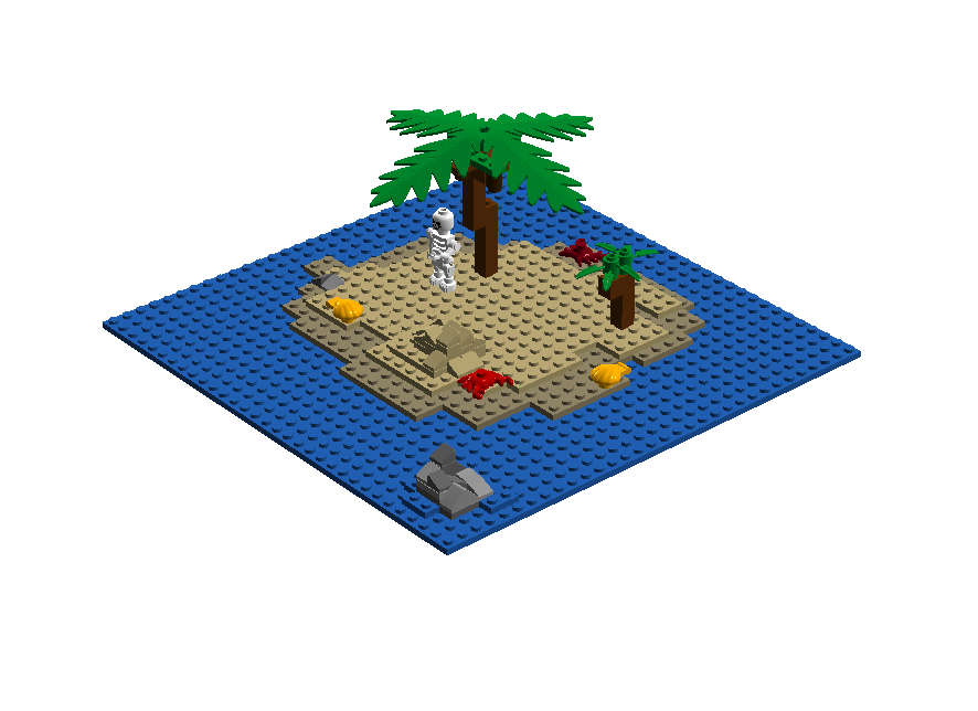 Lego desert island new arrivals