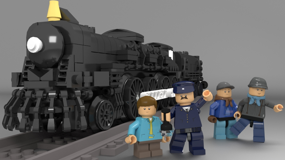 the polar express lego train