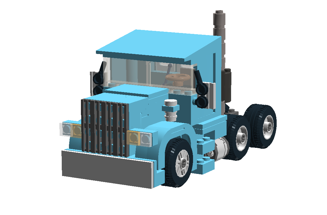 Lego best sale blue truck