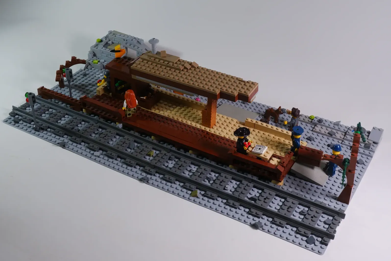 Lego train 2024 station ideas