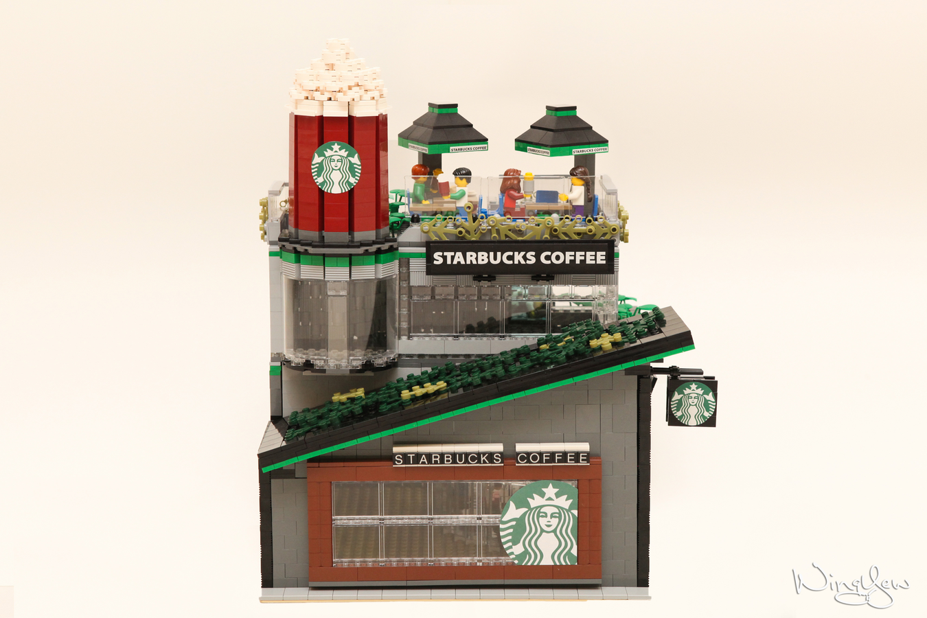 Lego MOC Starbucks Cafe (17), Support LEGO IDEAS: ideas.leg…