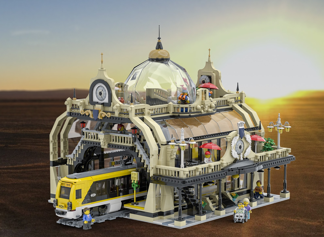 LEGO Train - La Gare - Train Station - Bahnhof - MOC 