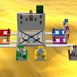 LEGO IDEAS - - The Tournament of Colors LEGO Board Game