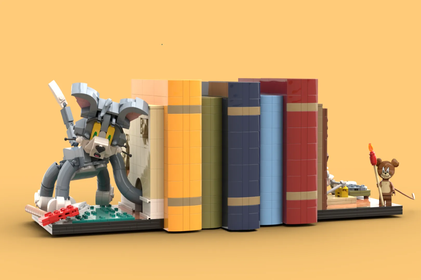 LEGO IDEAS LEGO Tom & Jerry Book Ends