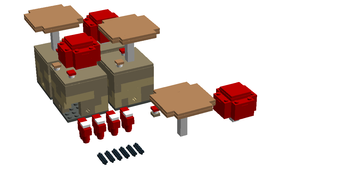 LEGO IDEAS Micro MineCraft Mushroom Biome Extension Pack