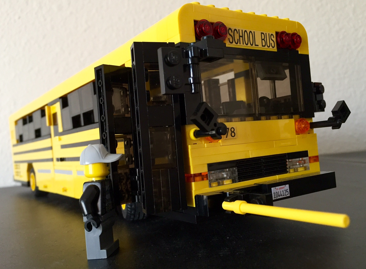 how to build a lego school bus