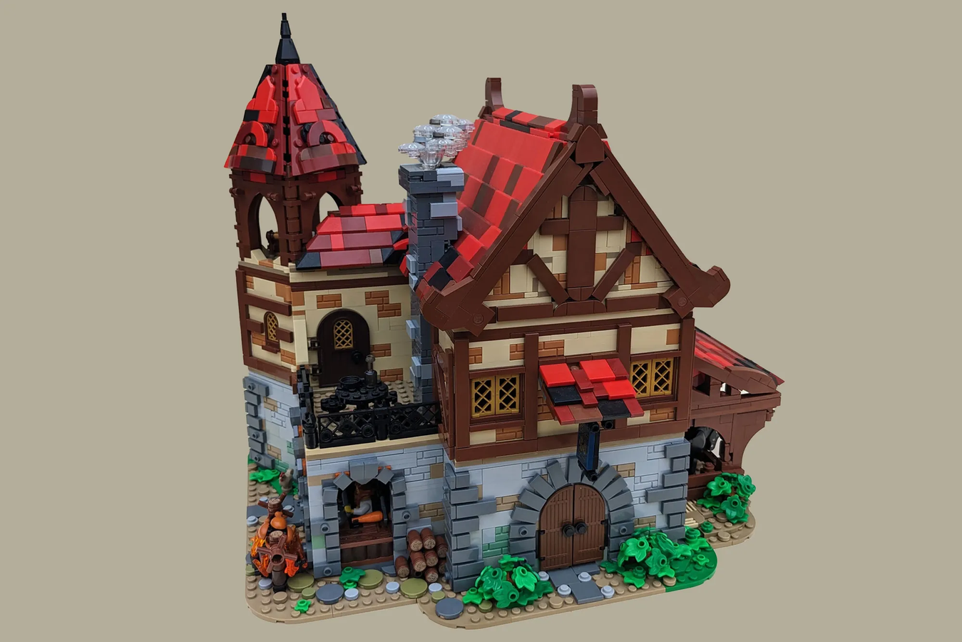 LEGO IDEAS - Medieval Inn by the Gatehouse