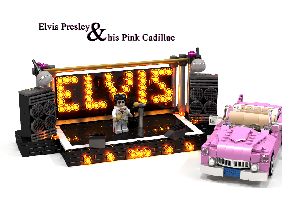 Pink lego hot sale car