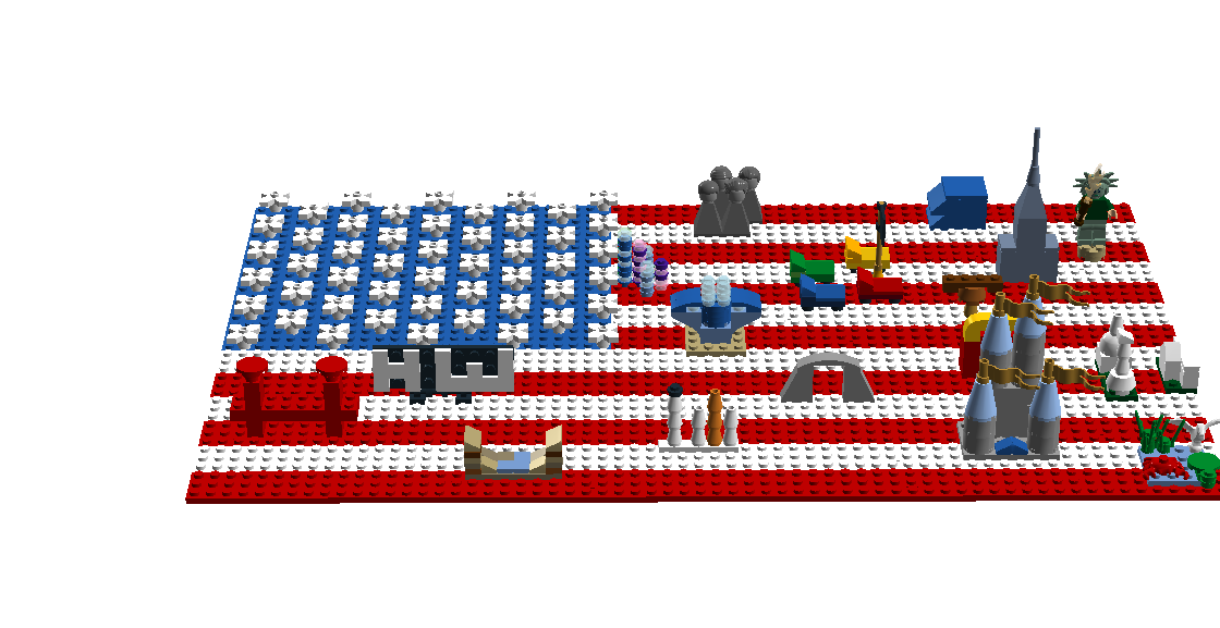 Карта россии из лего