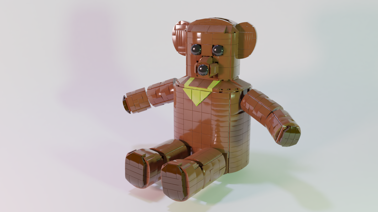 LEGO IDEAS - Teddy Bear (Posable Piggy Bank)