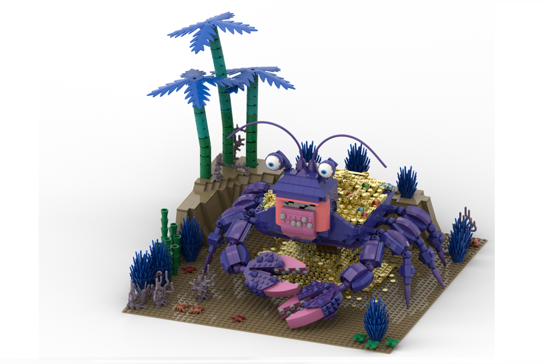 LEGO IDEAS Disney Moana Tamatoa the Crab in the Realm of