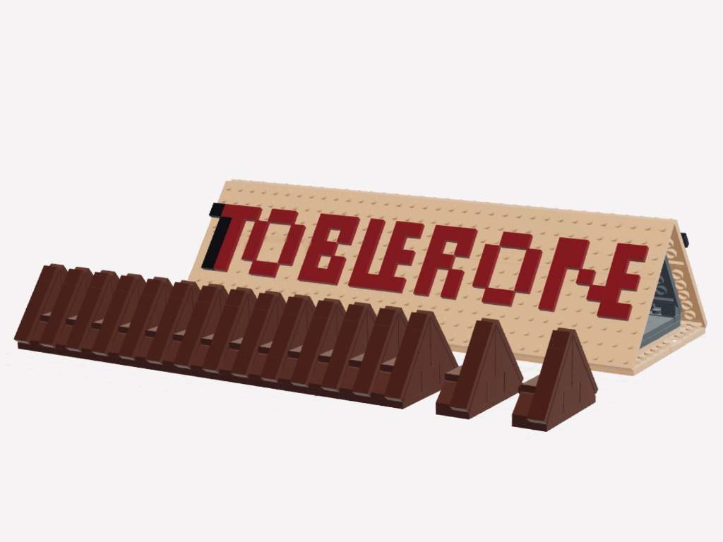 LEGO IDEAS Toblerone with Detachable Chocolate Triangles