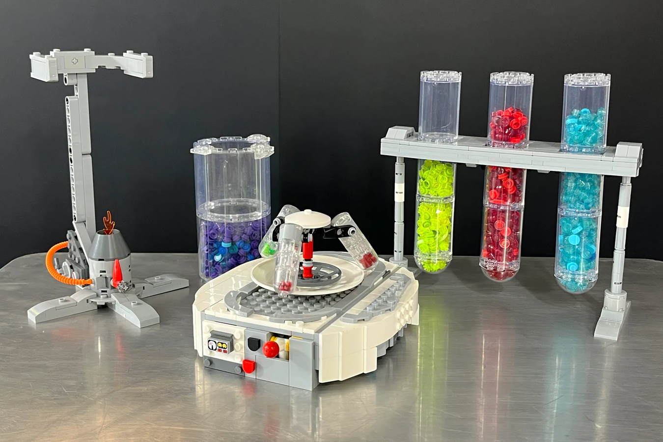 Science lab, Laboratory Chemist Workshop Biology, Kit Made With Real LEGO