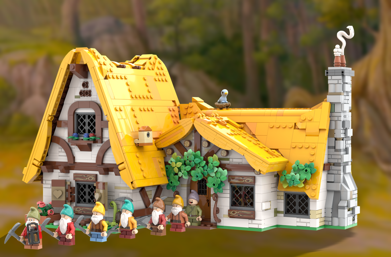 Lego snow white discount and the seven dwarfs