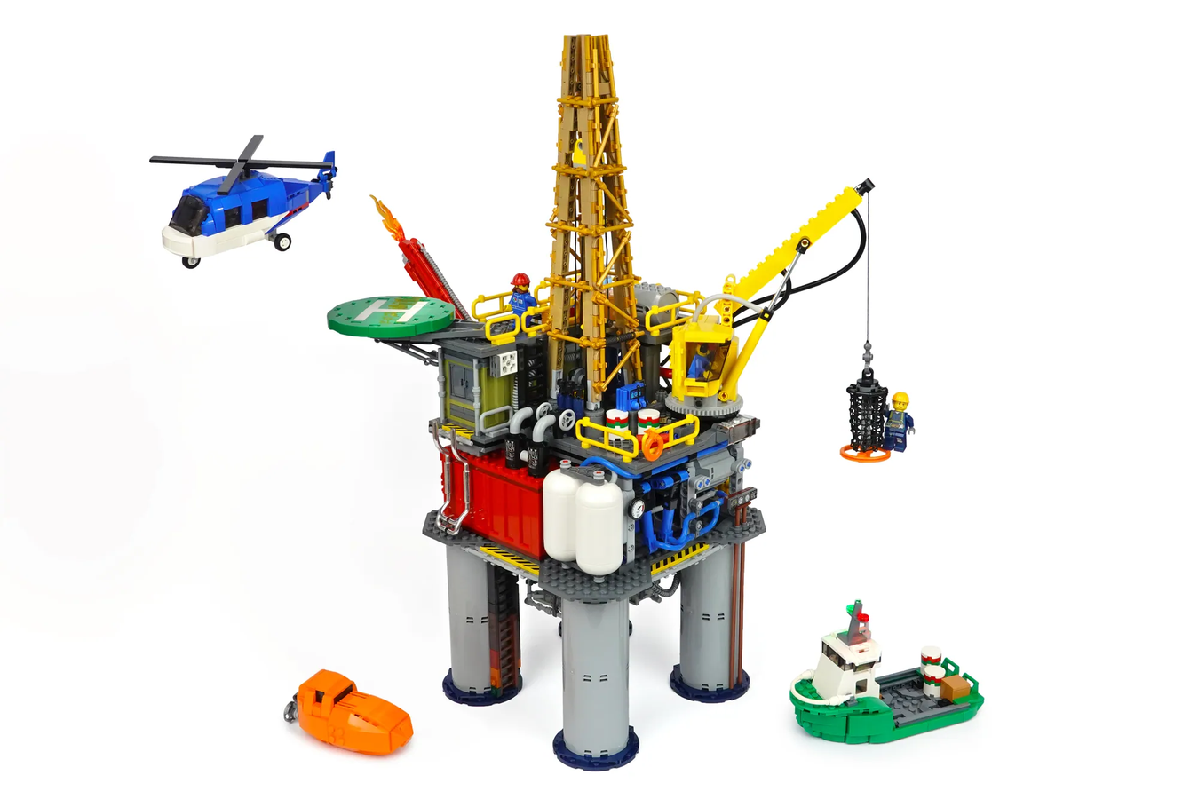 Lego technic oil rig on sale